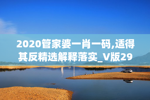 2020管家婆一肖一码,适得其反精选解释落实_V版29.60.29