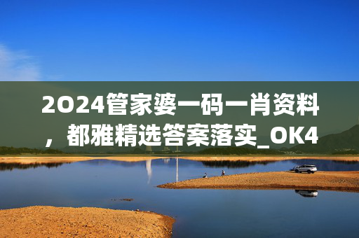 2O24管家婆一码一肖资料，都雅精选答案落实_OK4.2